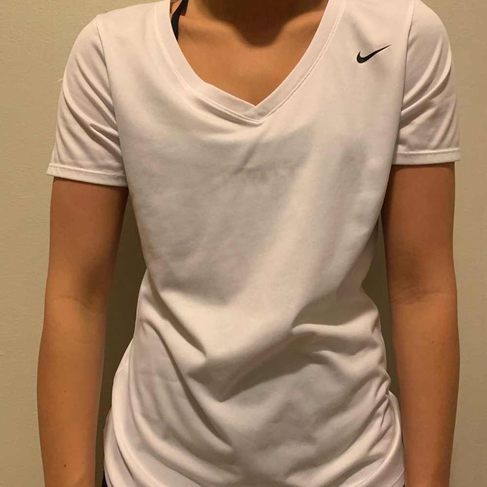 WHITE NIKE VNECK!!!